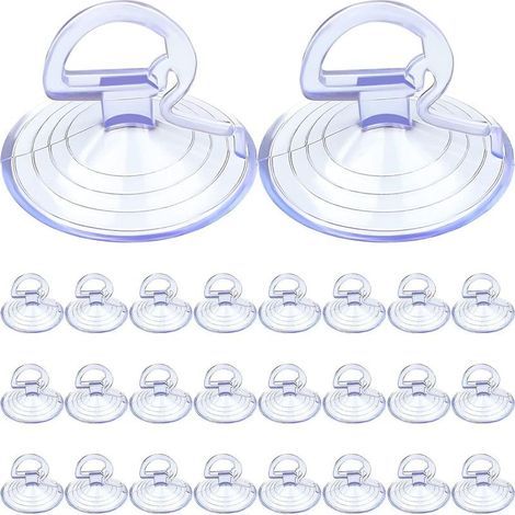 Lot de 24 ventouses PVC pour pare-soleil de pare-brise voiture, petites ventouses pour vitre automobile (1/5)
