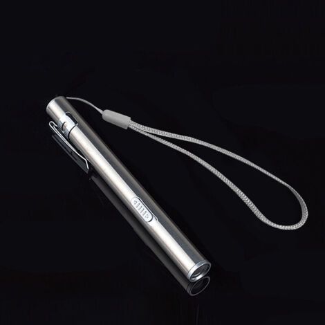 Infirmière Stylo Lumière Médicale Stylo Lumière USB Rechargeable LED Lampe de Poche en Acier Inoxydable Torche pour Médecins Étudiants Médecins (1/5)
