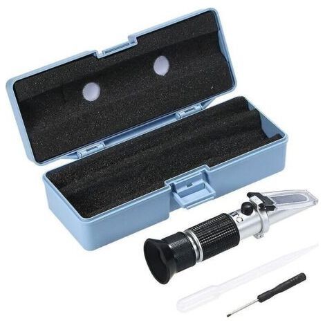 3-in-1 Honigrefraktometer: Misst Feuchtigkeit, Brix-Wert, Balsamgehalt und Konzentration. Tragbares Honigprüfgerät.