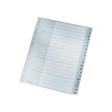 A-Z Register DIN A4 berbreite Polypropylen grau 20 Registerbltter (1/3)