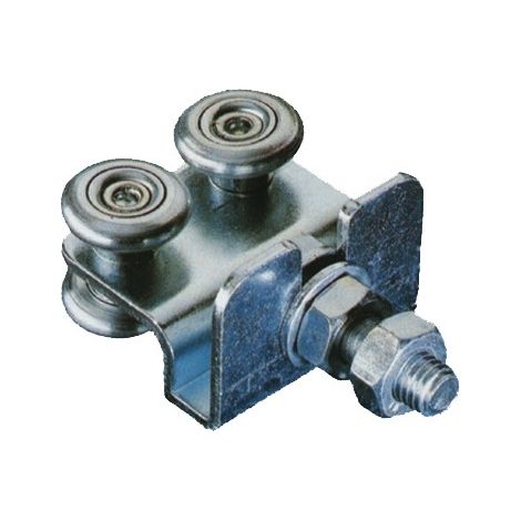 SUPPORTO CARRELLO COMUNELLO SCORREVOLI FISSI 4 CUSCINETTI MM.24 ART.40 (1/6)