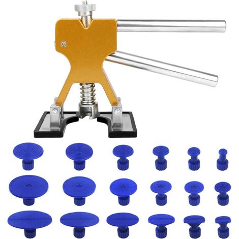 Paintless Dent Removal Kit, Body Dent Removal Tool with 18 Blue Suction Cups for Automobiles, Refrigerators, Motorcycles and Washing Machines MUMU (1/4)
