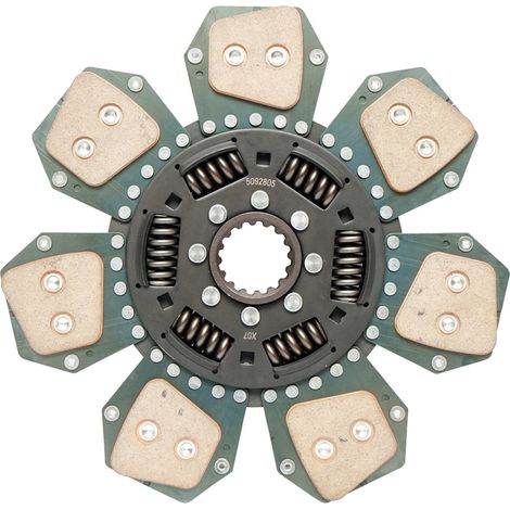 Diametro esterno disco frizione 310 mm, interno 1-40 mm, interno 2-45 mm, 16 scanalature per Fiat, New Holland OEM 5167936 (1/3)