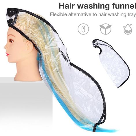 Entonnoir Pour Lavage De Cheveux - Antidérapant Et Étanche - Pour Utilisation Assise En Salle De Bain Ou En Salon - 1 Pièce (1/5)
