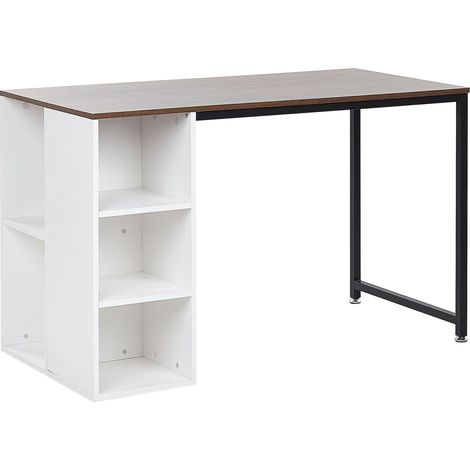 Schreibtisch DESE Braun / Weiß 120 cm 60 cm