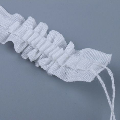 Ruban à rideaux réutilisable, accessoire de fixation, cordon de serrage pour tête de rideau plissé, lot de ceintures (1/3)