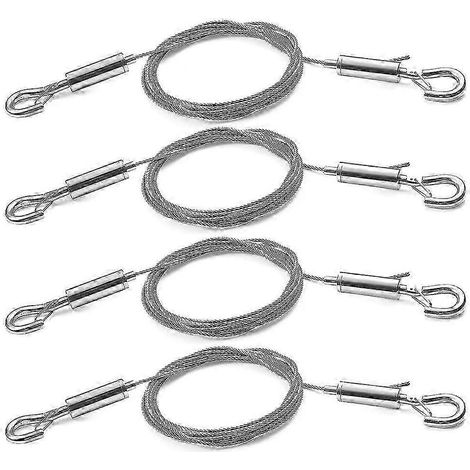 Kit de 4 cadres de miroirs avec fil de suspension réglable en acier inoxydable robuste (3 mètres x 1,5 mm).-AquaForge (1/5)