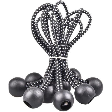 40 Pièces Tendeur Élastique, Tendeur, Tendeur avec Boule, Tendeur Élastique, Tentes, Attaches de Camping De Nombreuses Applications Extérieures (15,5 cm) (1/5)