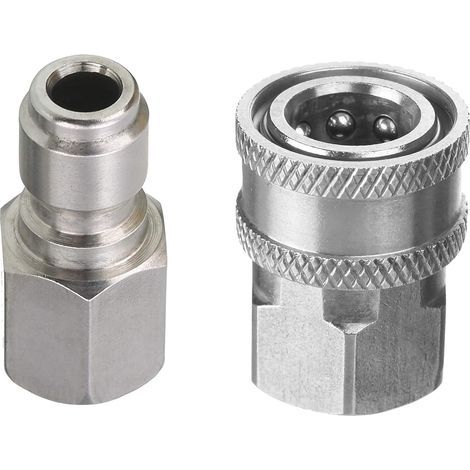 Tool Daily Hochdruckreiniger-Adapter, 3/8"-Schnellanschluss-Set, Innengewinde, Edelstahl, 5000 psi (1/5)