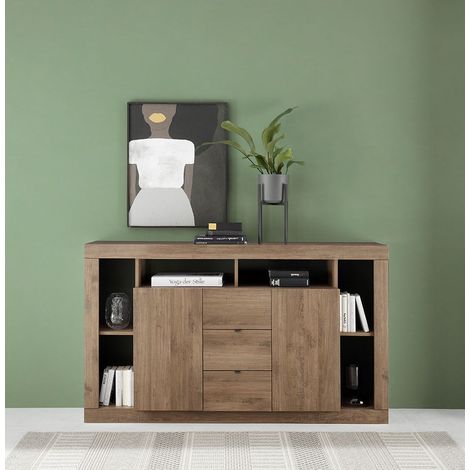 Madia 2 ante e 3 cassetti linea Verona finitura Rovere Mercure (1/5)