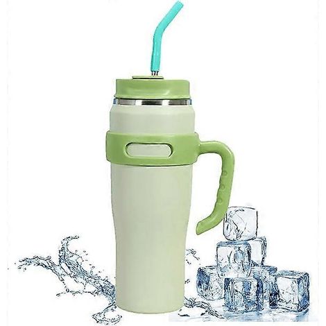 Bouteille isotherme de 1200 ml avec poignée et couvercle en acier inoxydable( ) (1/2)