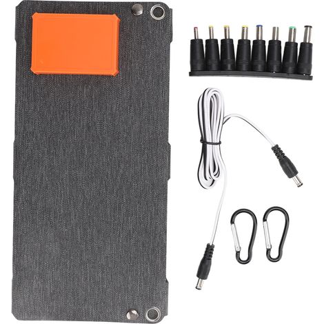 Ortviai Panneau Solaire Pliable 80 W, Silicium Monocristallin, USB Double + QC, pour Camping, Randonnée et Vanlife (1/5)