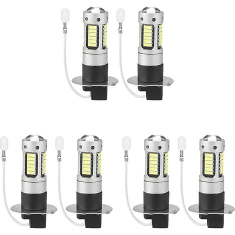 Set mit 6 ultrahellen H3-LED-Lampen für Nebelscheinwerfer und Tagfahrlicht (DRL), 6000K weiß HA (1/4)