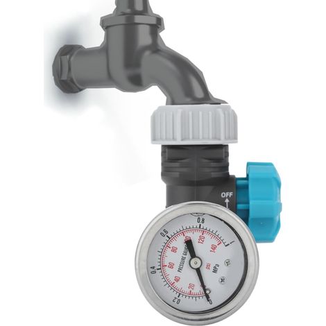 1 Régulateur De Pression D'eau, Filetage G3/4, Jauge Intégrée, Matériau Pom, Pour Irrigation Jardin (1/5)