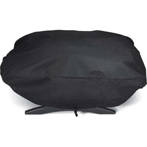 Housse de Gril Protection 210D pour Barbecue Weber Q1200 et 1000 à gaz, Compatible avec Les modèles Q1200, Q1400, Q1000, Q100, Q120, Baby Q, Anti UV (1/4)