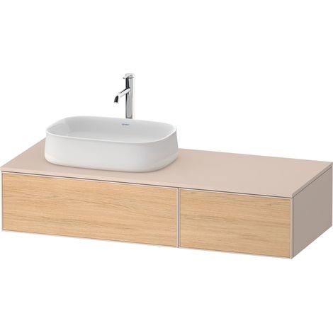 Mueble de lavabo Duravit Zencha, 1300x550mm, 2 extensiones, 1