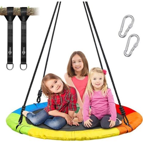 Kindergartenschaukel, maximale Tragfähigkeit 150 kg, Durchmesser 100 cm, runder Sitz (farbig)
