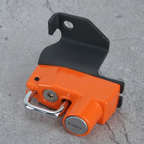 Antivol de casque de moto (côté gauche) (orange) pour Kawasaki Vulcan S ABS 2015+ (1/5)