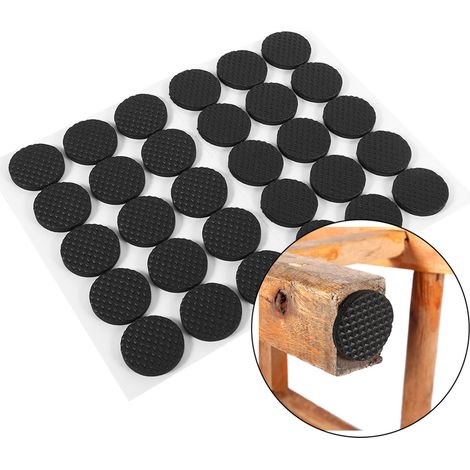 30 Pièces Protections de Sol Adhésives Anti-Dérapage pour Meubles, Pieds en Caoutchouc pour Canapé Table Chaise