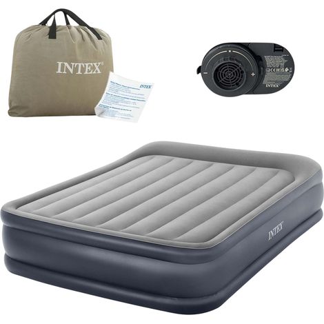 Inflatable mattress 203x152x42 cm with built-in electric pump INTEX 64136ND (1/5)