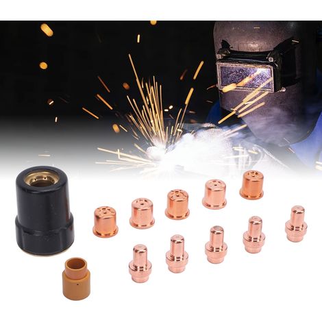 Kit de 12 électrodes de découpe plasma pour torche de découpe Eastwood Versa-Cut 40 (40 A) et torche plasma Trafimet CB50. (1/5)