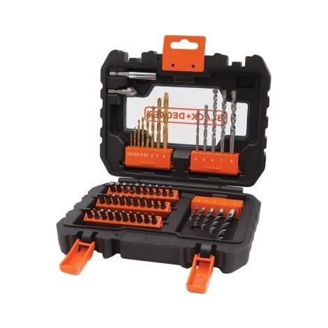 Set 50 pezzi per forare ed avvitare con punte,inserti,porta inserti BLACK+DECKER (1/5)