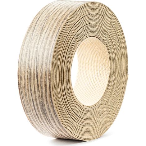Bande de chant 21mm x 5m en mélaminé thermocollant épaisseur 0,5mm facile à appliquer Bricolage Ruban Panneau Plan de travail Bois, chêne bordeaux clair