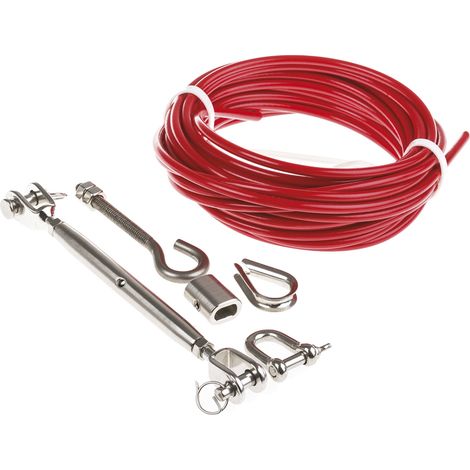 Kit de commande par câble RS PRO pour Interrupteurs avec arrêt par câble ( Prix pour 1 )