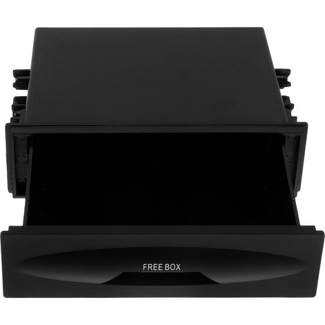Boîte de Rangement Radio pour Voiture, Organisateur Tableau de Bord  Espace Optimisé, Installation Facile, Rangement Supplémentaire, pour Système Audio de Voiture, Style Élégant (1/5)
