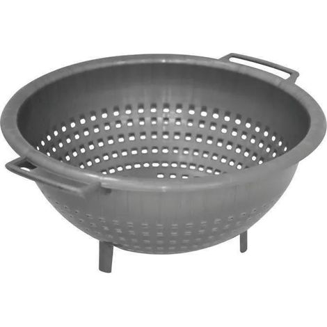 Colador moderno de aluminio y plástico gris jaspeado 26 cm