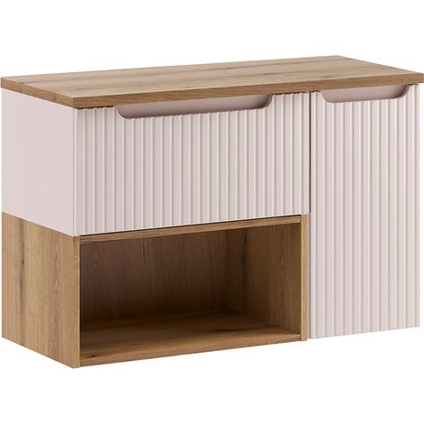 Mueble bajo Riva Cashmere y Madera 90cm (1/4)