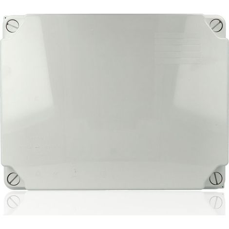 Scatola di connessione rettangolare stagna IP55 310x240x125mm con coperchio di chiusura con viti e 12 coni grigi SOLERA 100888