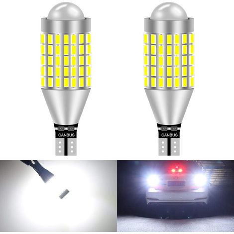 T15 T10 912 921 LED-Lampe 900 Lampen 3014 78SMD LED-Lampe für Bremslicht, Blinker und Rückfahrlicht, Xenonweiß (2er-Pack)