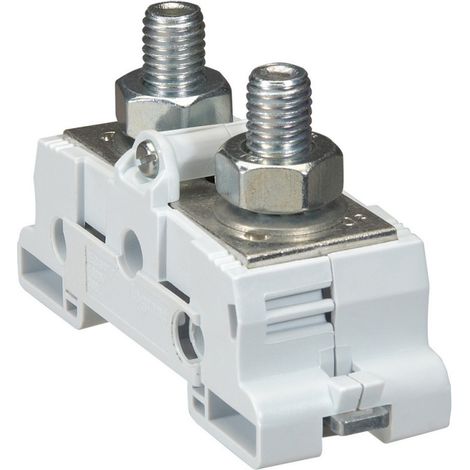 Bloc de jonction de puissance nu plage plage Viking3 pour rail symétrique avec raccordement maximum 70mm2 et pas 34mm (039072)