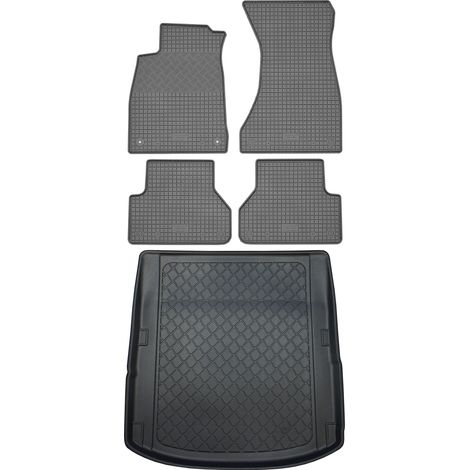 Audi A5 Coupé (3 puertas) desde 10/2016 SET - Alfombrillas de goma para coche + alfombrilla para maletero (1/5)