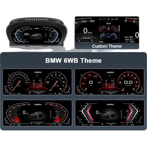 Tableau de bord numérique, Carplay sans fil, Navigation en temps réel, Version standard E60 (1/2)