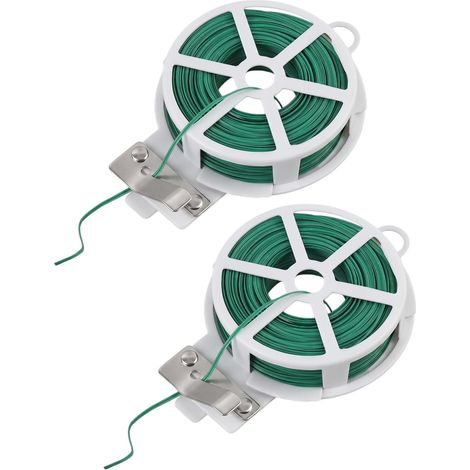Fil de Serrage pour Jardin 100M, Fil Jardinage Vert avec Distributeur (1/5)