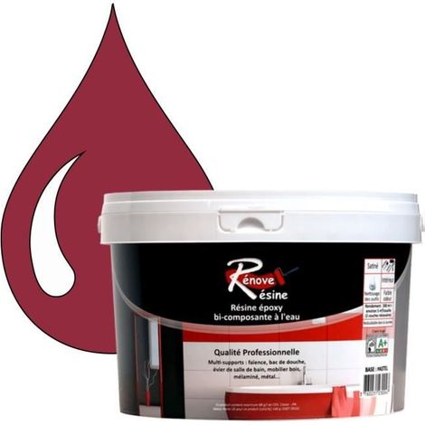 Peinture Résine - RAL 4002 - Violet rouge - Brillant - 0,5L - Monocouche (1/4)