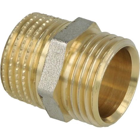 Accouplement laiton extérieur nickelé 1/2" FM x cône 1/2" FM