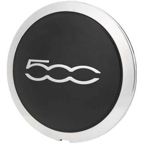 Cache Moyeu, Cache-Moyeux, 68078421AB Centre de Prévention des Fluides Capuchons de Centre de Roue Capuchons Moyeu Voiture Chrome Jante Remplace la 500 2012‑2022 Moyeu De Roue (1/5)