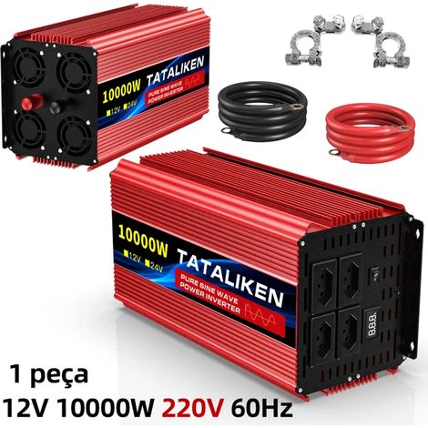 TATALIKEN 8000W Reiner Sinus‑Wechselrichter 12V‑220V, Notstrom‑Spannungswandler für Haushalt, Camping und Wohnmobil (1/5)
