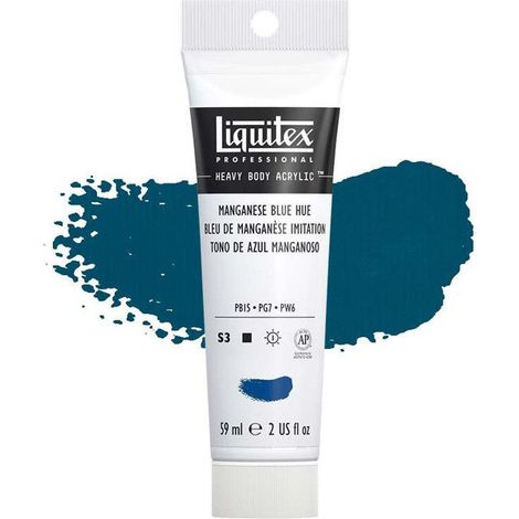 Peinture Acrylique en tube bleu maganese imitation 59ml - Liquitex Heavy Body (1/2)