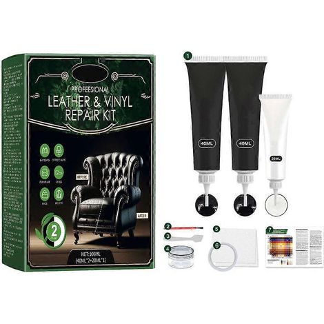 Kits de réparation pour le cuir : canapés, meubles, sièges auto, sacs à main, vestes, intérieur de voiture (1/4)