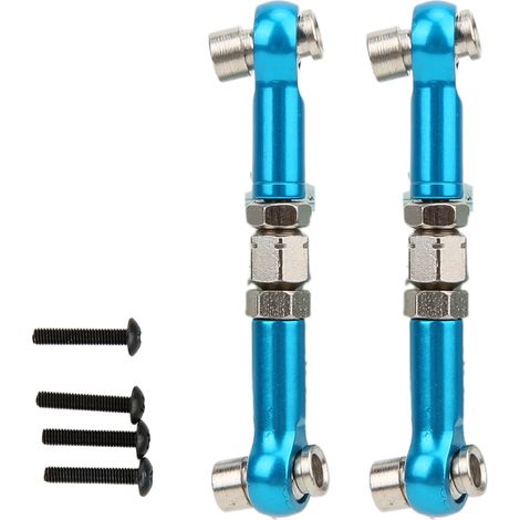 Tige de direction RC avant/arrière pour servomoteur, adaptation HPI RS4 Sport 3 1/10, pièce de rechange améliorée bleue 113696B (1/5)