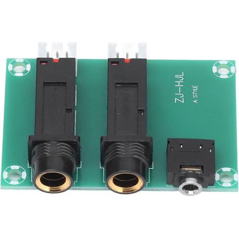Kopfhörerbuchsen-Adapterplatine, 2-Wege, einfache Installation, zuverlässiger Kontakt, flexible Verwendung, PCB-Mikrofonbuchse (1/4)