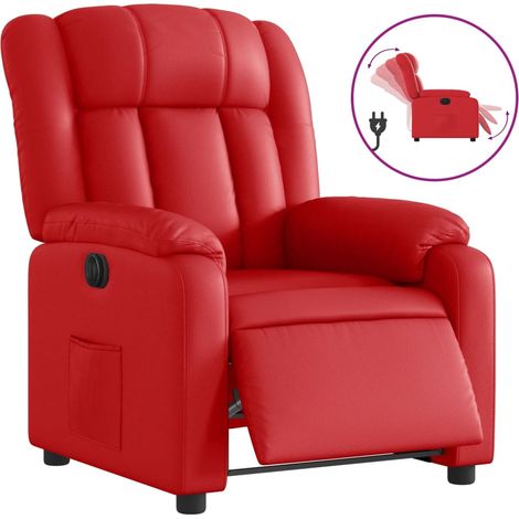 Maison Exclusive - Relaxsessel Elektrisch Rot Kunstleder (1/5)