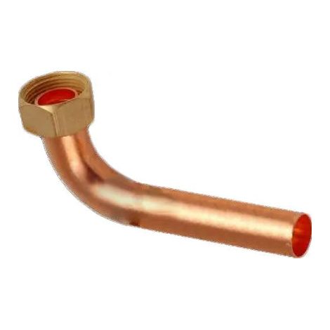 Curvetta Rame Ø14 Con Cartella E Dado 1/2"