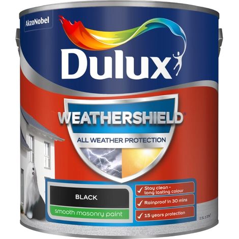 Dulux All Weather Protection Smooth Masonry - 2.5L - Black