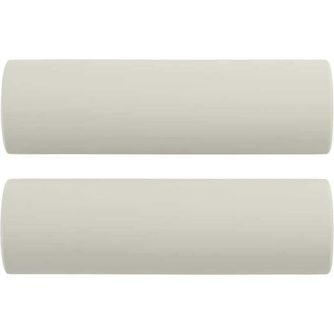 Maison Exclusive - Cojines decorativos 2 uds terciopelo crema 15x
