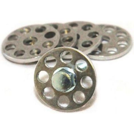 Arandelas de aluminio Scar Racing de 18 mm, juego de 10 unidades, color plata.